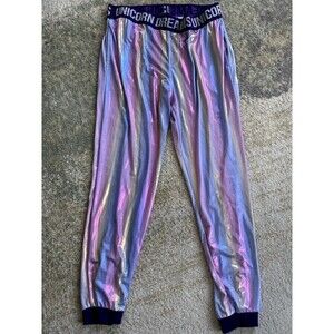 Top Drawer Pajama Pants Womens XXL Pink Unicorn Lounge Iridescent Shimmery